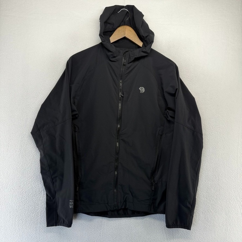 Mountain Hardwear Chockstone Jacket Men's Medium Small Black Zip Hooded hood